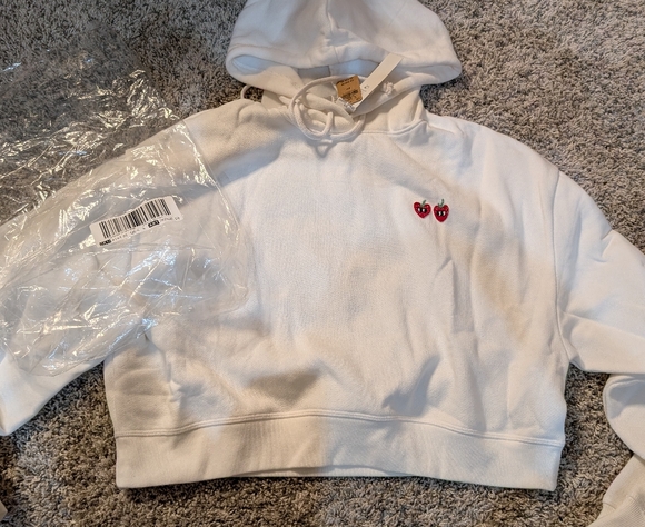 Pink! Cropped sweatshirt - Picture 1 of 8